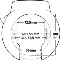Ringslot Atlas Large Zwart - Axa