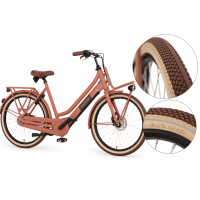 Buitenband Canberra 28 x 1.75 (47-622) Bruin/Crème - Cortina