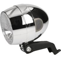 Koplamp Batterij Amsterdam Chroom - Cortina