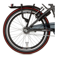 Buitenband 20 x 1.75 (47-406) Zwart met rode streep - Deli Tire