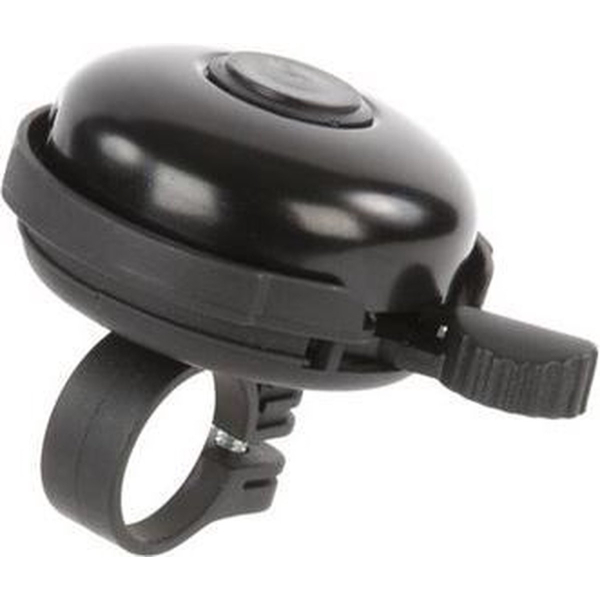 Fietsbel 53 mm aluminium zwart