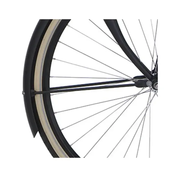 Spatbordstang voorzijde 28 inch Jet Black Matt - Cortina