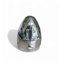 Koplamp LED Transportfiets Batterijen - Chroom