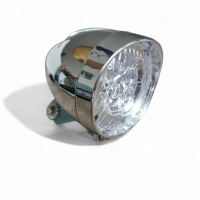 Koplamp LED Transportfiets Batterijen - Chroom