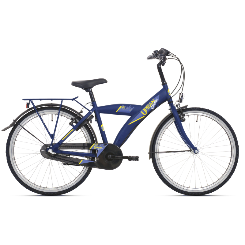 BikeFun Urban City 24 inch Nexus 3 - Kobalt Mat Blauw