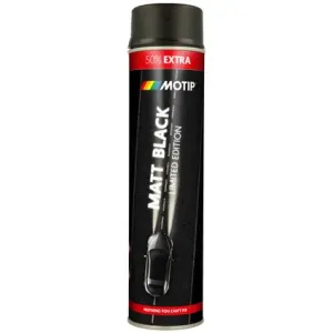 Spuitlak Matzwart 600ml - Motip