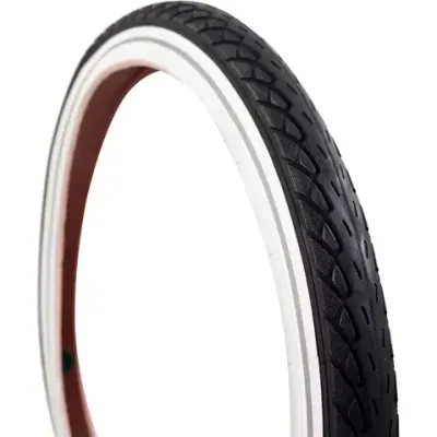 Buitenband Deli Tire 20 x 1.75 - Zwart/wit