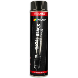 Spuitlak Zwart 600ml - Motip Spuitlak Zwart 600ml - Motip