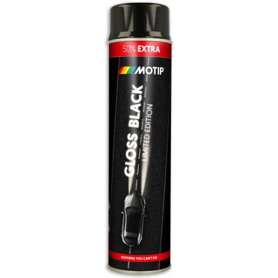 Spuitlak Zwart 600ml - Motip