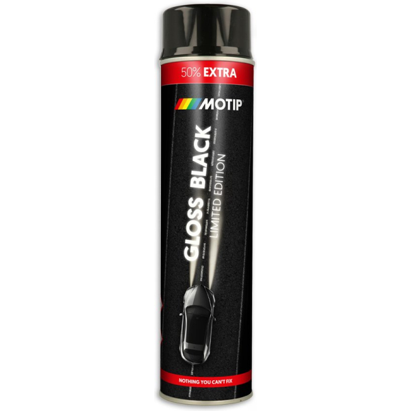 Spuitlak Glanszwart 600ml - Motip