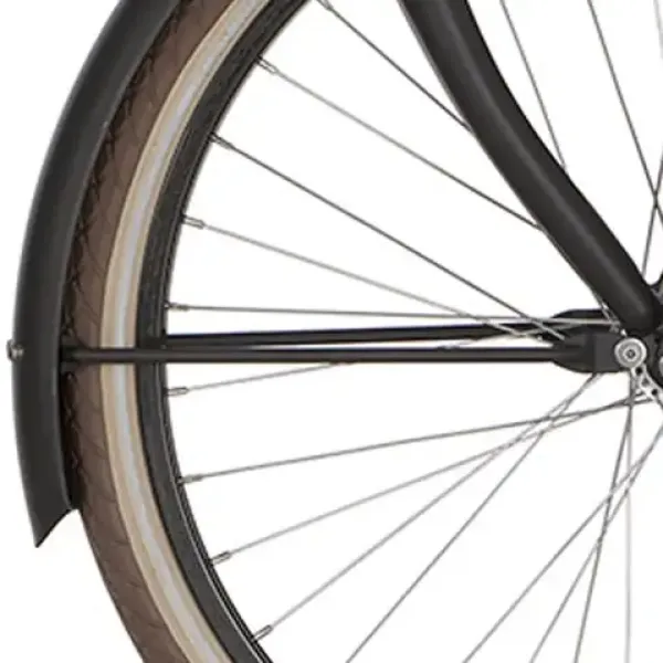 Spatbordstang voorzijde 24 inch Jet Black Matt - Cortina