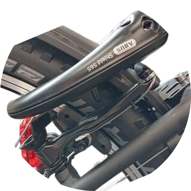 Een vast ringslot monteren op een mountainbike zonder bevestigingspunten